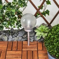 Hofstein Kanganbou Solarleuchte LED Nickel-Matt, 18-flammig -Günstiges Wegeleuchten Geschäft kanganbou solarleuchte h3427835 4