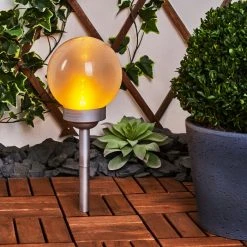 Hofstein Kanganbou Solarleuchte LED Nickel-Matt, 18-flammig -Günstiges Wegeleuchten Geschäft kanganbou solarleuchte h3427835 6