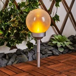 Hofstein Kanganbou Solarleuchte LED Nickel-Matt, 18-flammig -Günstiges Wegeleuchten Geschäft kanganbou solarleuchte h3427835 8