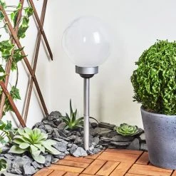 Hofstein Kanganbou Solarleuchte LED Nickel-Matt, 18-flammig -Günstiges Wegeleuchten Geschäft kanganbou solarleuchte h3427866 11