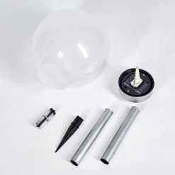 Hofstein Kanganbou Solarleuchte LED Nickel-Matt, 18-flammig -Günstiges Wegeleuchten Geschäft kanganbou solarleuchte h3427866 6