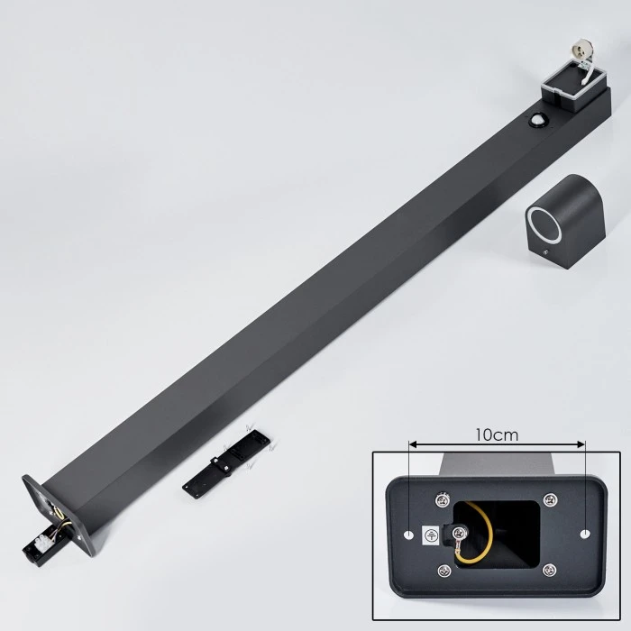 Hofstein Kingstown Wegeleuchte Anthrazit, 1-flammig, Bewegungsmelder 7 Hofstein Kingstown Wegeleuchte Anthrazit, 1-flammig, Bewegungsmelder – Bild 5