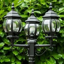 Hofstein Kobe Kandelaber Schwarz, 3-flammig -Günstiges Wegeleuchten Geschäft kobe kandelaber h388 bl 11