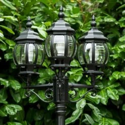 Hofstein Kobe Kandelaber Schwarz, 3-flammig -Günstiges Wegeleuchten Geschäft kobe kandelaber h388 bl 2