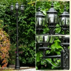 Hofstein Kobe Kandelaber Schwarz, 3-flammig -Günstiges Wegeleuchten Geschäft kobe kandelaber h388 bl 4