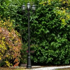 Hofstein Kobe Kandelaber Schwarz, 3-flammig -Günstiges Wegeleuchten Geschäft kobe kandelaber h388 bl 9