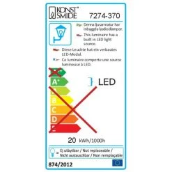 Konstsmide Leuchten Konstsmide Asti Wegeleuchte LED Anthrazit, 30-flammig -Günstiges Wegeleuchten Geschäft konstsmide asti wegeleuchte 7274 370 3