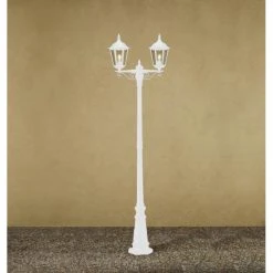 Konstsmide Leuchten Konstsmide Firenze Wegeleuchte Weiß, 2-flammig