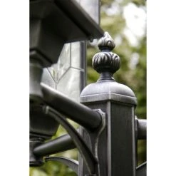 Konstsmide Leuchten Konstsmide MILANO Kandelaber Schwarz, Silber, 3-flammig -Günstiges Wegeleuchten Geschäft konstsmide milano kandelaber 7244 759 7