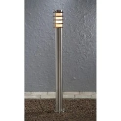 Konstsmide Leuchten Konstsmide Trento Wegeleuchte Edelstahl, 1-flammig