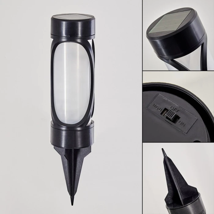 Hofstein Lakeland Solarleuchte LED Anthrazit, 1-flammig 3 Hofstein Lakeland Solarleuchte LED Anthrazit, 1-flammig