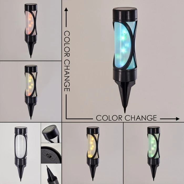 Hofstein Lakeland Solarleuchte LED Anthrazit, 1-flammig 4 Hofstein Lakeland Solarleuchte LED Anthrazit, 1-flammig – Bild 2