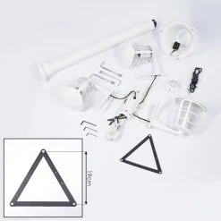 Hofstein Lalwori Kandelaber Weiß, 3-flammig -Günstiges Wegeleuchten Geschäft lalwori kandelaber h3413470 4