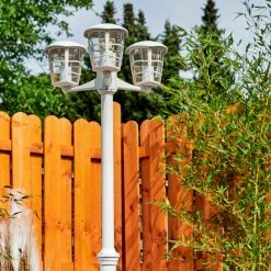 Hofstein Lalwori Kandelaber Weiß, 3-flammig -Günstiges Wegeleuchten Geschäft lalwori kandelaber h3413470 9