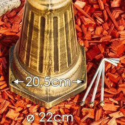 Hofstein Langsele Kandelaber Braun, Gold, 3-flammig -Günstiges Wegeleuchten Geschäft langsele kandelaber h3022870 2