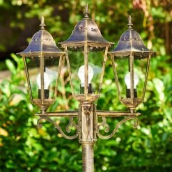 Hofstein Langsele Kandelaber Braun, Gold, 3-flammig -Günstiges Wegeleuchten Geschäft langsele kandelaber h3022870 3