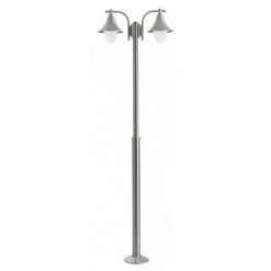 LCD Heimsheim Kandelaber Edelstahl, 2-flammig