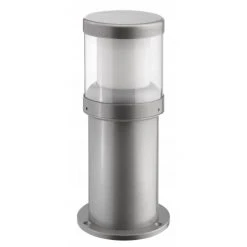 LCD Illertissen Sockelleuchte Silber, 1-flammig