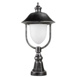 LCD Nabburg Sockelleuchte LED Schwarz, Silber, 1-flammig