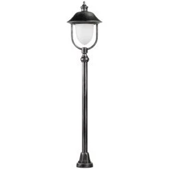 LCD Nabburg Wegeleuchte LED Schwarz, Silber, 1-flammig