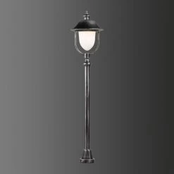 LCD Nabburg Wegeleuchte LED Schwarz, Silber, 1-flammig -Günstiges Wegeleuchten Geschäft lcd nabburg wegeleuchte 1152led 3