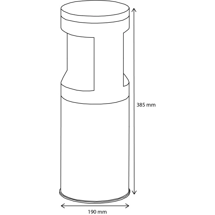 LCD Tannfeld Sockelleuchte LED Schwarz, 2-flammig 5 LCD Tannfeld Sockelleuchte LED Schwarz, 2-flammig – Bild 3