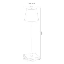 LCD Typ 5097 Au&szlig;entischleuchte LED Schwarz, 1-flammig -Günstiges Wegeleuchten Geschäft lcd typ 5097 aussentischleuchte 5097 3