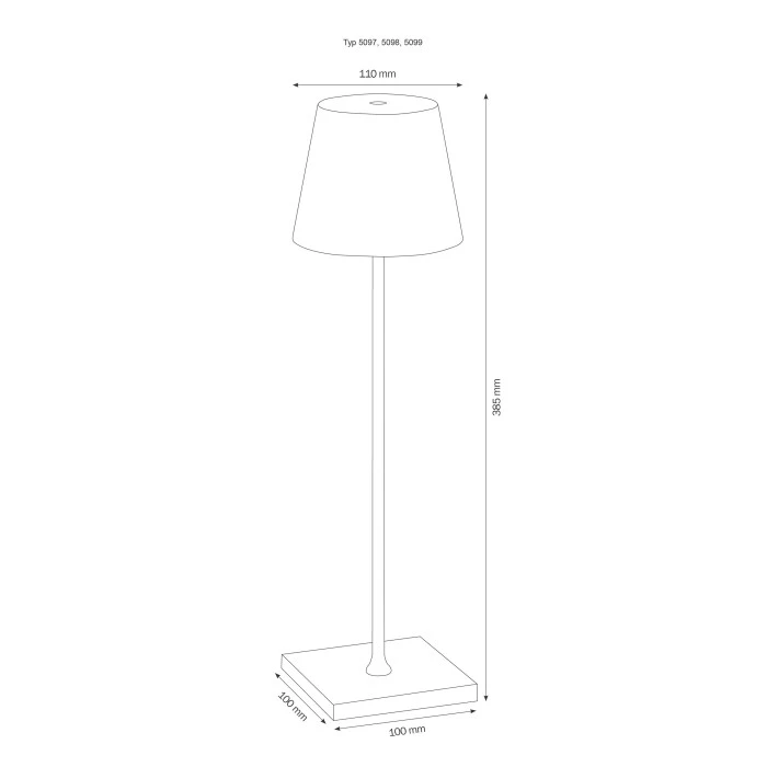 LCD Typ 5099 Tischleuchte LED Silber, 1-flammig 6 LCD Typ 5099 Tischleuchte LED Silber, 1-flammig – Bild 4