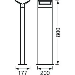 LEDVANCE ENDURA Wegeleuchte Grau, 1-flammig -Günstiges Wegeleuchten Geschäft ledvance endura wegeleuchte 4058075564107 4