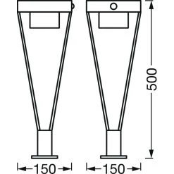LEDVANCE ENDURA Wegeleuchte Schwarz, 1-flammig, Bewegungsmelder -Günstiges Wegeleuchten Geschäft ledvance endura wegeleuchte 4058075564565 4