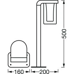 LEDVANCE Smart+ Wegeleuchte Grau, 1-flammig -Günstiges Wegeleuchten Geschäft ledvance smart wegeleuchte 4058075564268 5