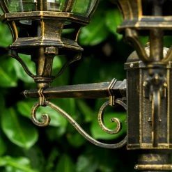 Hofstein Lentua Kandelaber Braun, Gold, 3-flammig -Günstiges Wegeleuchten Geschäft lentua kandelaber h388 bg 5