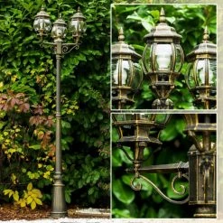 Hofstein Lentua Kandelaber Braun, Gold, 3-flammig -Günstiges Wegeleuchten Geschäft lentua kandelaber h388 bg 8