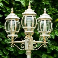 Hofstein Lentua Kandelaber Wei&szlig;, Gold, 3-flammig -Günstiges Wegeleuchten Geschäft lentua kandelaber h388 wg 2