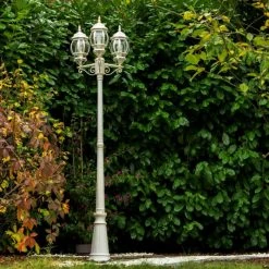 Hofstein Lentua Kandelaber Wei&szlig;, Gold, 3-flammig -Günstiges Wegeleuchten Geschäft lentua kandelaber h388 wg 7