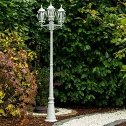 Hofstein Lentua Kandelaber Weiß, 3-flammig -Günstiges Wegeleuchten Geschäft lentua kandelaber h388 wh 7