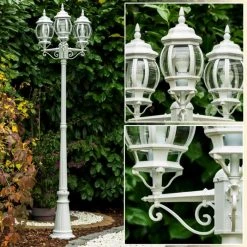 Hofstein Lentua Kandelaber Weiß, 3-flammig -Günstiges Wegeleuchten Geschäft lentua kandelaber h388 wh 9