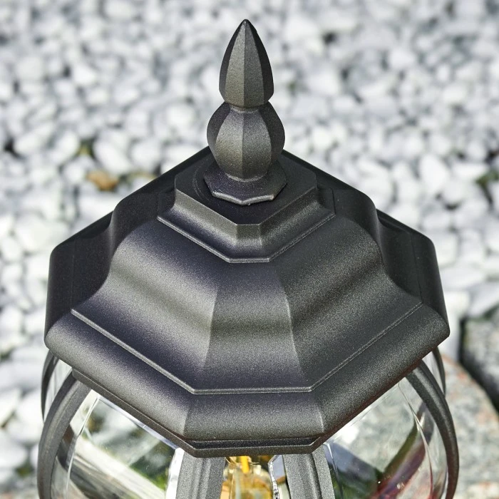 Hofstein Lentua Sockelleuchte Schwarz, 1-flammig 8 Hofstein Lentua Sockelleuchte Schwarz, 1-flammig – Bild 6