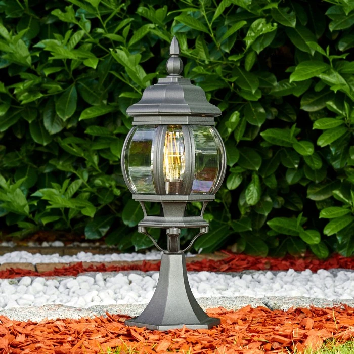 Hofstein Lentua Sockelleuchte Schwarz, 1-flammig 10 Hofstein Lentua Sockelleuchte Schwarz, 1-flammig – Bild 8