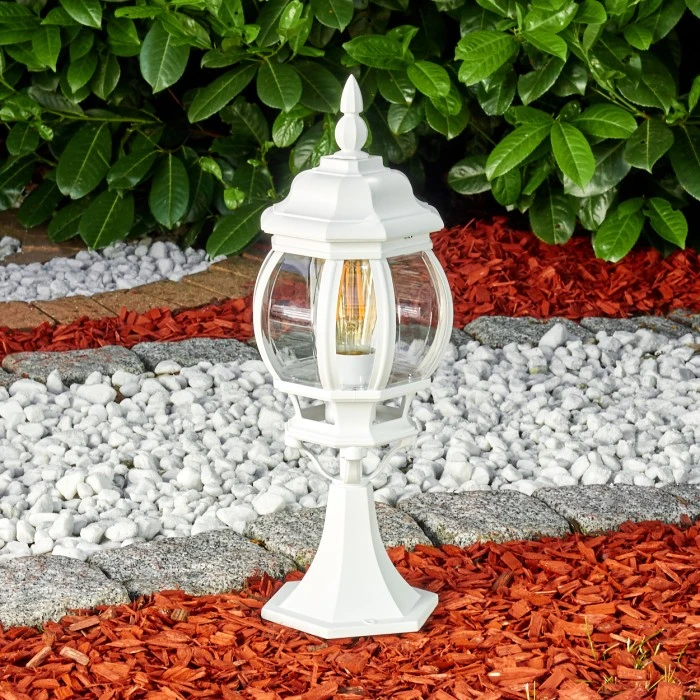 Hofstein Lentua Sockelleuchte Weiß, 1-flammig 6 Hofstein Lentua Sockelleuchte Weiß, 1-flammig – Bild 4