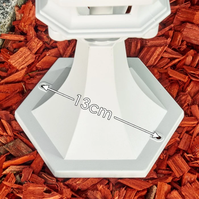 Hofstein Lentua Sockelleuchte Weiß, 1-flammig 12 Hofstein Lentua Sockelleuchte Weiß, 1-flammig – Bild 10