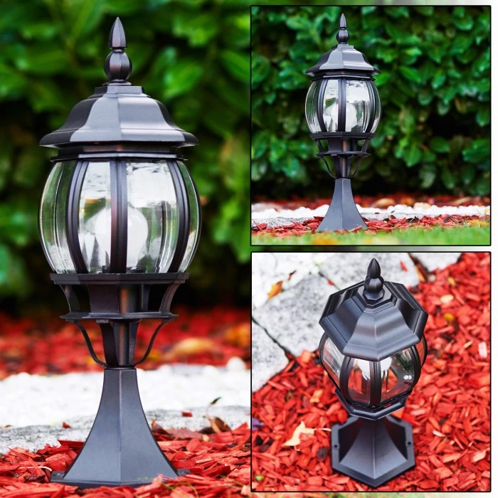 Hofstein Lentua Sockelleuchte Schwarz, 1-flammig 3 Hofstein Lentua Sockelleuchte Schwarz, 1-flammig