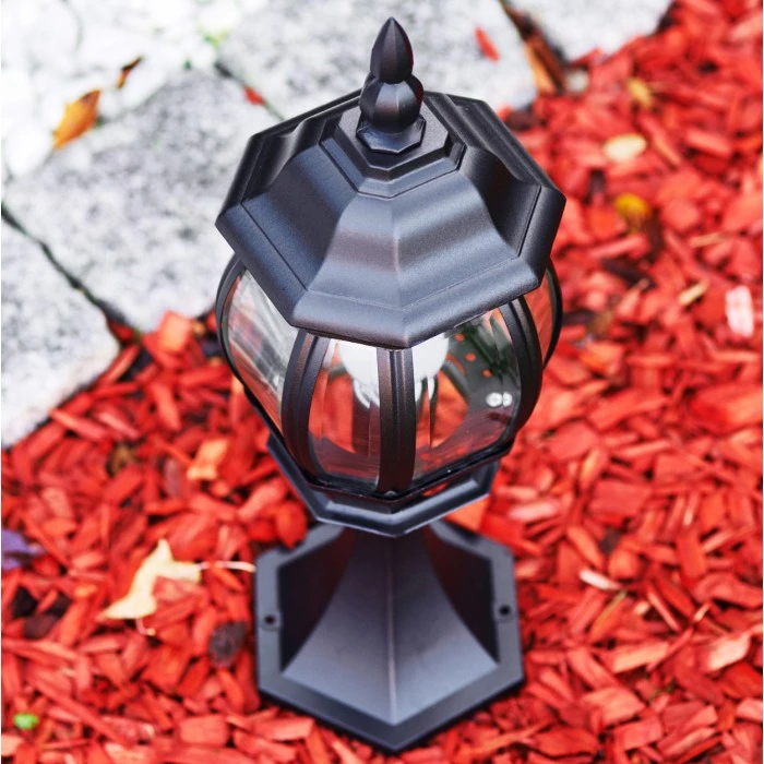 Hofstein Lentua Sockelleuchte Schwarz, 1-flammig 9 Hofstein Lentua Sockelleuchte Schwarz, 1-flammig – Bild 7