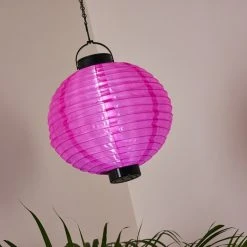 Hofstein Leogang Solar-Hängeleuchte LED Pink, 1-flammig -Günstiges Wegeleuchten Geschäft leogang solar haengeleuchte h3371640 4