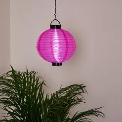 Hofstein Leogang Solar-Hängeleuchte LED Pink, 1-flammig -Günstiges Wegeleuchten Geschäft leogang solar haengeleuchte h3371640 6