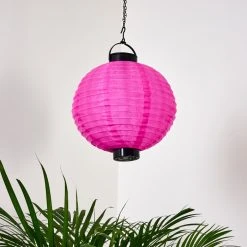 Hofstein Leogang Solar-Hängeleuchte LED Pink, 1-flammig -Günstiges Wegeleuchten Geschäft leogang solar haengeleuchte h3371640 7