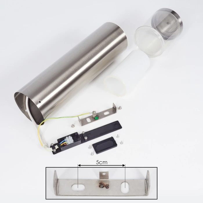 Hofstein Leon Außenwegeleuchte LED Nickel-Matt, 1-flammig 7 Hofstein Leon Außenwegeleuchte LED Nickel-Matt, 1-flammig – Bild 5