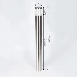 Hofstein Leon Außenwegeleuchte LED Nickel-Matt, 1-flammig -Günstiges Wegeleuchten Geschäft leon aussenwegeleuchte h3415818 3