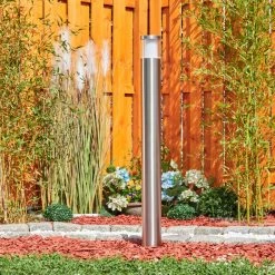 Hofstein Leon Außenwegeleuchte LED Nickel-Matt, 1-flammig -Günstiges Wegeleuchten Geschäft leon aussenwegeleuchte h3415818 6