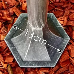 Hofstein Lignac Außenstehleuchte Schwarz, Silber, 1-flammig, Bewegungsmelder -Günstiges Wegeleuchten Geschäft lignac aussenstehleuchte h3012741 do2 10